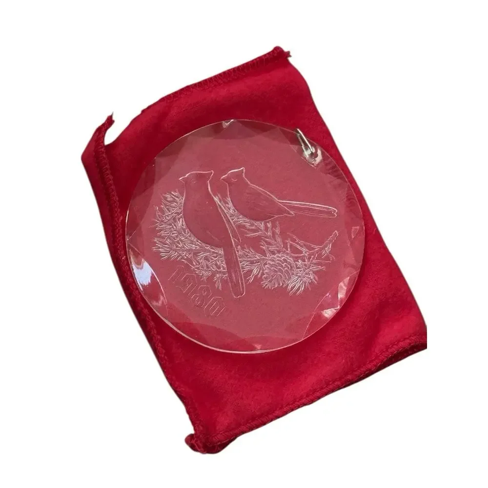1980 Cardinal Christmas Treasures Holiday VTG Ornament Acrylic Lars‎ Svenson